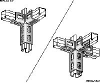 MQV-3D-F 채널 커넥터 3차원 구조물용 HDG(용융 아연도금) 채널 커넥터